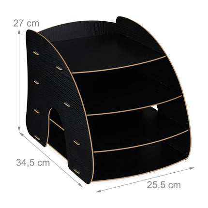 Document compartment with 4 compartments