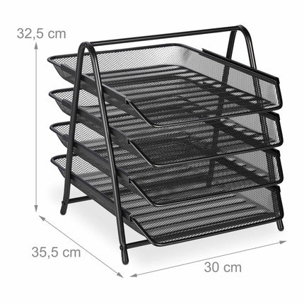 Document compartment with 4 compartments