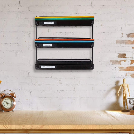 Rangement de documents à 3 compartiments