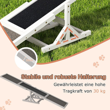 Hundesport-Wippe – Robustes Holz, rutschfeste Oberfläche