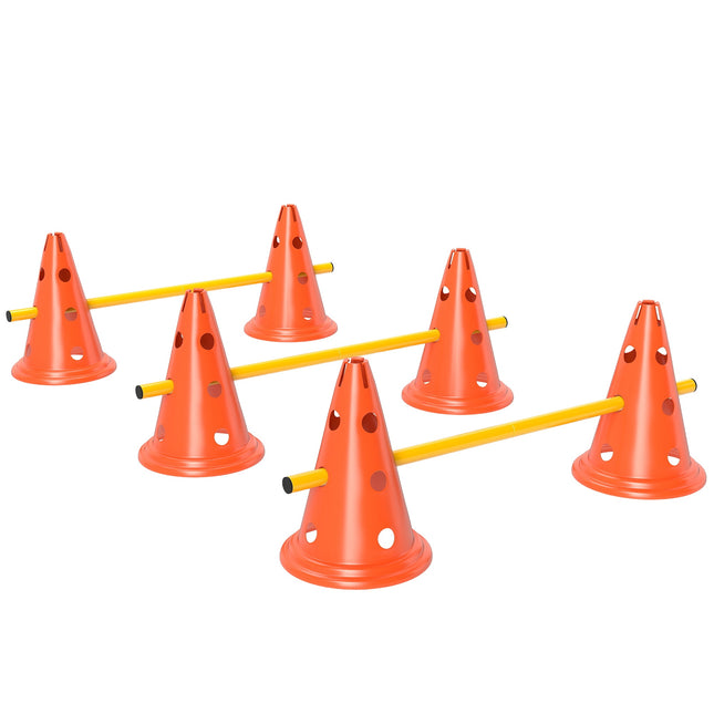 Dog Agility Set – 3-Piece Training Kit with 6 Cones, Bag