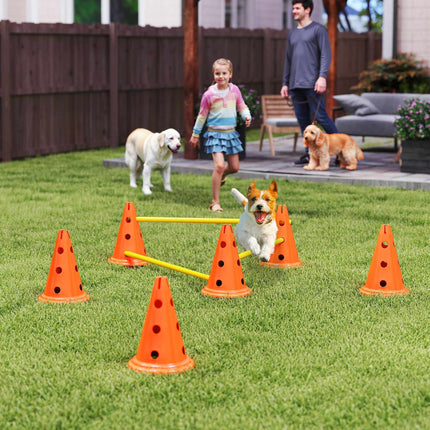 Dog Agility Set – 3-Piece Training Kit with 6 Cones, Bag