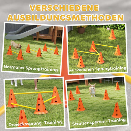 Dog Agility Set – 3-Piece Training Kit with 6 Cones, Bag