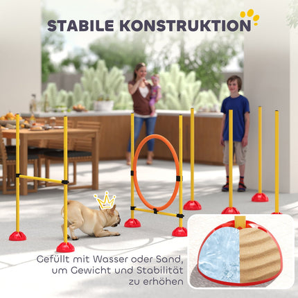 Agility tréninková sada pro psy, 4dílné nastavitelné vybavení