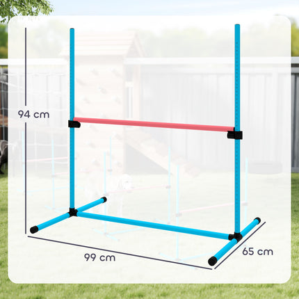 Dog Agility Set, Adjustable Hurdles with Carry Bag