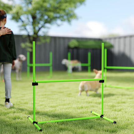 Dog Agility Set, Adjustable Hurdles with Carry Bag