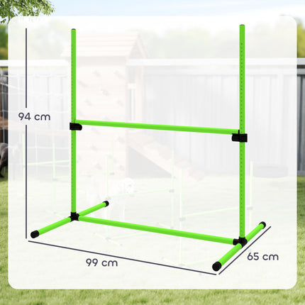 Dog Agility Set, Adjustable Hurdles with Carry Bag