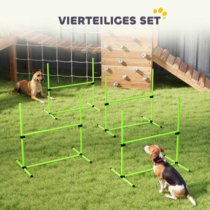 Dog Agility Set, Adjustable Hurdles with Carry Bag