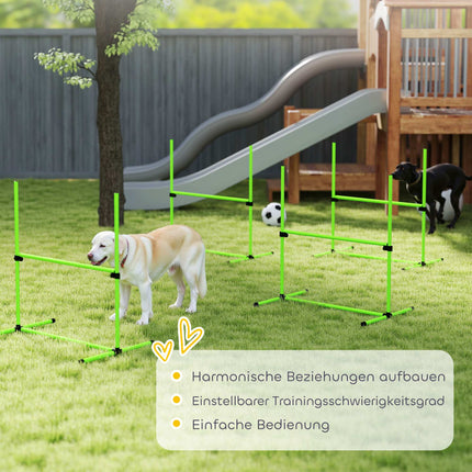 Dog Agility Set, Adjustable Hurdles with Carry Bag
