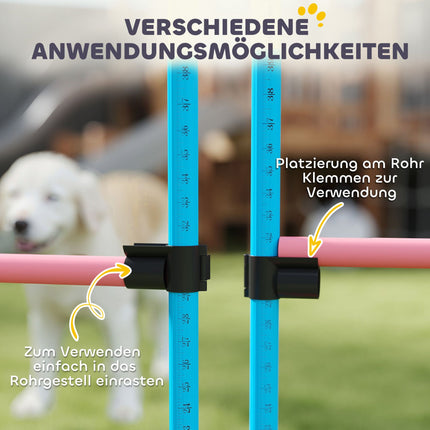 Dog Agility Set, Adjustable Hurdles with Carry Bag