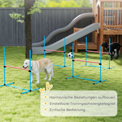 Dog Agility Set, Adjustable Hurdles with Carry Bag