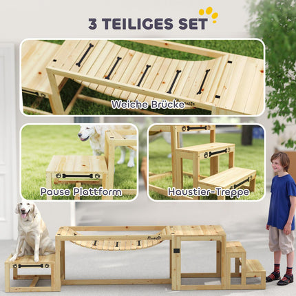 Dog Agility Set for Large Dogs - Gran Wood, Set of 4