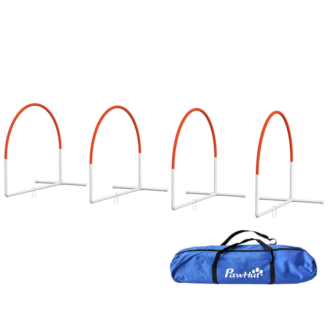 Agility sada pro psy se slalomovými tyčemi, přenosný obal