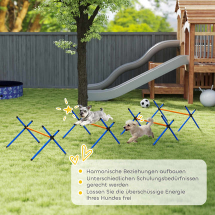 Dog Agility Training Set, Adjustable Heights, Portable