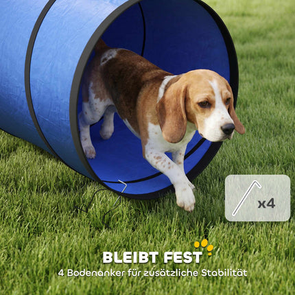 Agility tunel pro psy, 300cm, oxfordská tkanina, s kotvami