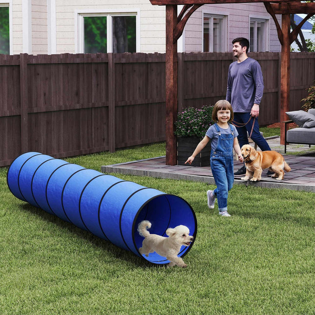 Agility tunel pro psy, 300cm, oxfordská tkanina, s kotvami