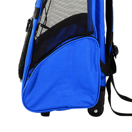 Hundetasche 2-in-1, atmungsaktives Oxford-Gewebe, blau