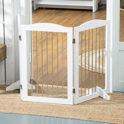 Faltbares Hundegitter, 3 Platten, 154x30x80 cm Schutzbarriere