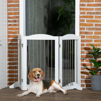 Faltbares Hundegitter, 3 Platten, 154x30x80 cm Schutzbarriere