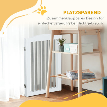 Faltbares Hundegitter, 3 Platten, 154x30x80 cm Schutzbarriere