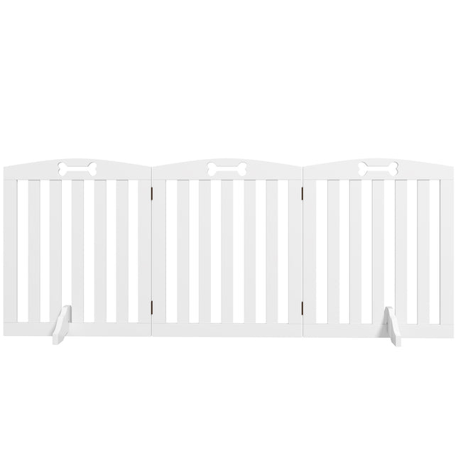 Faltbares Hundegitter – 3-teilig, 155x61 cm, Freistehend