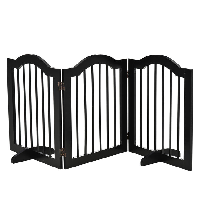 Hundeschutzgitter - Faltbar & Stabil, MDF, Schwarz 154,5X61cm