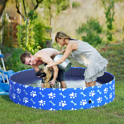 Faltbarer Hunde-Pool & Badewanne - 160x30 cm für Hunde & Katzen