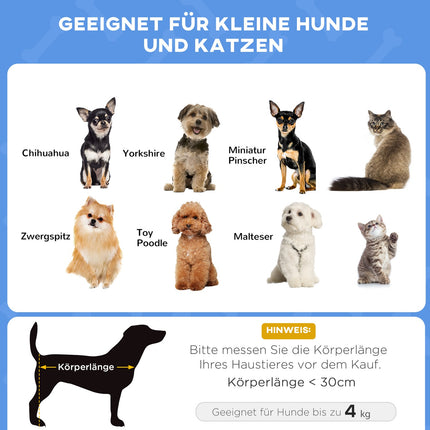 Graues Hunde- und Katzenbett mit rutschfesten Holzfüßen, 40,5 cm