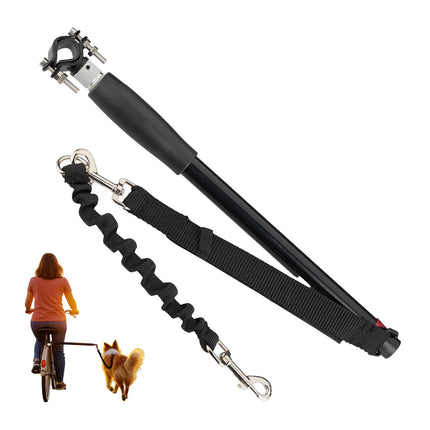 Fahrradleine für Hunde mit Abstandhalter – flexibel, einfache Anbringung