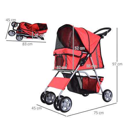 Red Dog Kinderwagen - Leicht, faltbar, Jogger-Stil