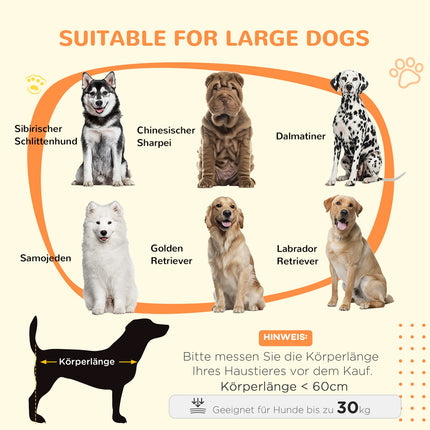 Hundekäfig mit Schiebetür – Holzoptik, abschließbar, groß 30 kg