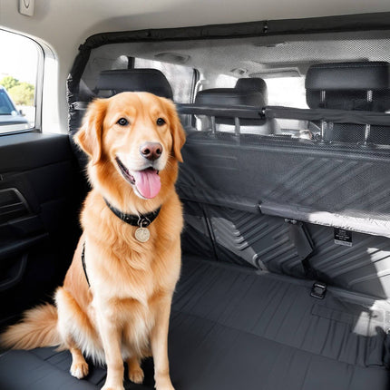 Dog Car Barrier, 46 Inch Mesh Divider for SUVs and Trucks