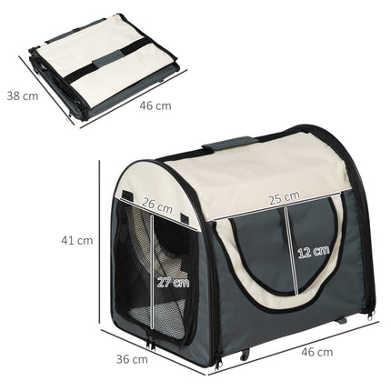 Hundebox, faltbare Transportbox mit Kissen, wasserdicht