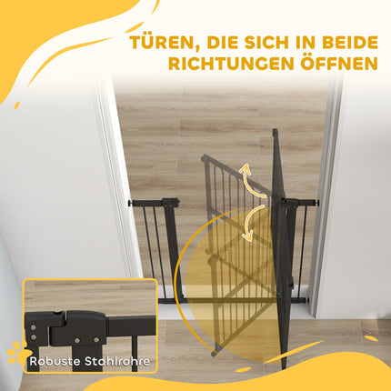 Hundegitter, 76–104 cm, Treppenschutzgitter ohne Bohren