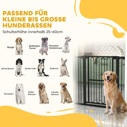 Hundegitter, 76–104 cm, Treppenschutzgitter ohne Bohren