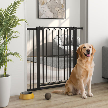 Hundegitter, 76–104 cm, Treppenschutzgitter ohne Bohren