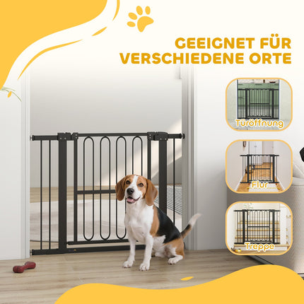 Zábrana pro psy, 76-104 cm, schodišťová zábrana bez vrtání