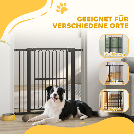 Hundegitter, 76–104 cm, Treppenschutzgitter ohne Bohren