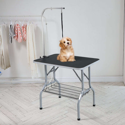 Dog Grooming Table 36x24 In, Foldable, Clamp Arm, 330 lb