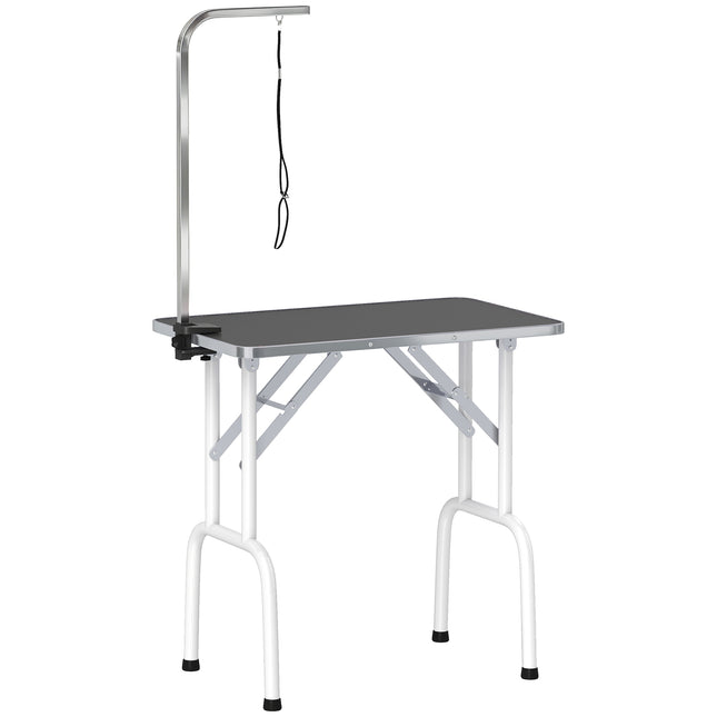 Dog Grooming Table, Foldable Steel Legs, Non-Slip Surface