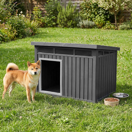 Hundehütte, wetterfestes Klappdach, Mittel 81x64x61cm