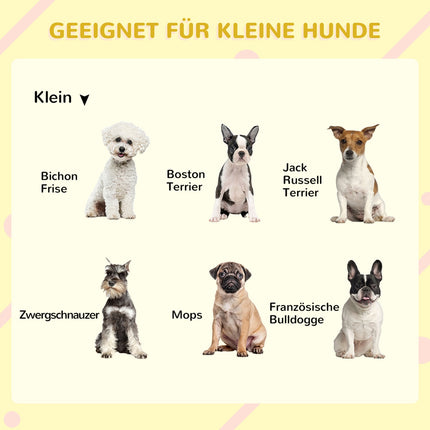 Wetterfeste Fichtenholz-Hundehütte mit Terrasse und Futternäpfen