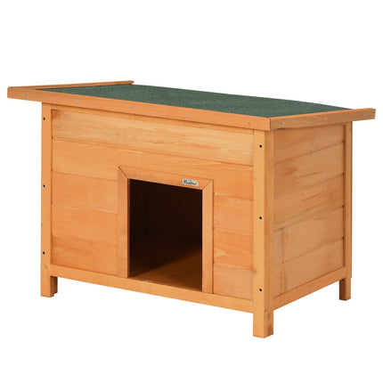 Smrková psí bouda se střechou – útulný domek 82x58x58 Cm