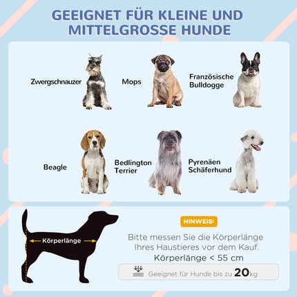 Hundehütte mit Netzfenster und abnehmbarem Deckel für kleine/mittelgroße Hunde