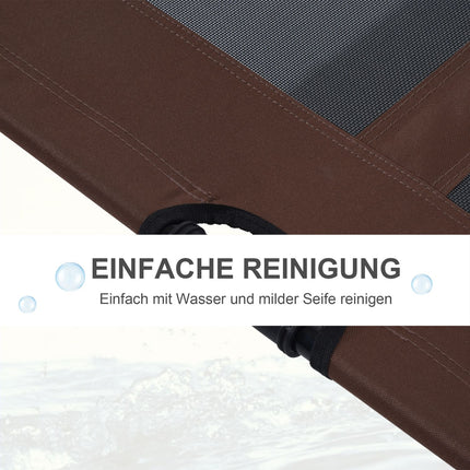 Outdoor dog bed & sofa bed, coffee brown, 92x76x18cm