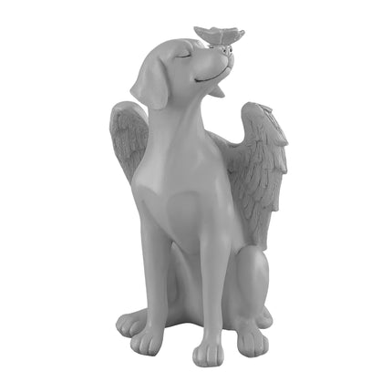 Dog Memorial Angel Statue – Weatherproof, Winged Design