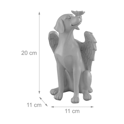 Dog Memorial Angel Statue – Weatherproof, Winged Design
