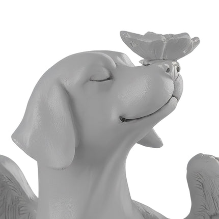 Dog Memorial Angel Statue – Weatherproof, Winged Design