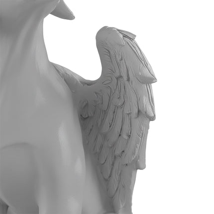Dog Memorial Angel Statue – Weatherproof, Winged Design