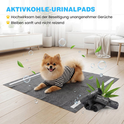 Dog Pee Pads, 150-Pack, 60x60 cm, 6-Layer Absorbent